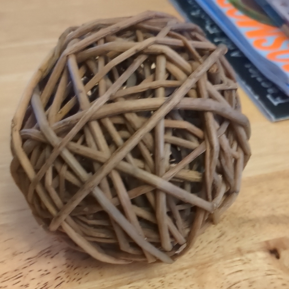 Rustic Rattan Woven Decorative Spheres - Picture 5 of 6
